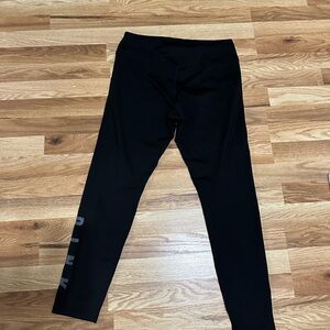 PINK Victoria's Secret Black Womens Cozy Fleece lined Leggings